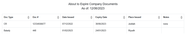 Company Documents